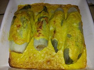 Gratin d'endives au curcuma