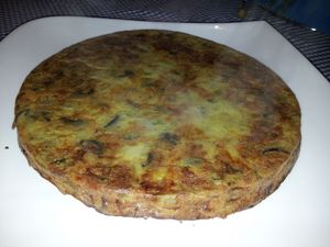 Quiche sans pâte aux champignons