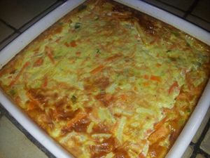 Flan de julienne de légumes