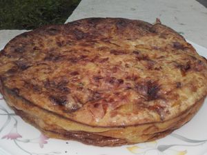 Clafoutis de poireaux au camembert