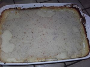 Parmentier au poulet et aux lardons