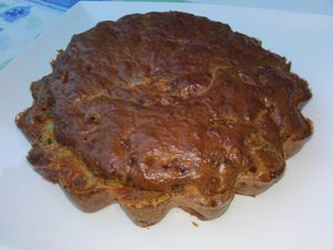 Gâteau au yaourt roquefort et lardons
