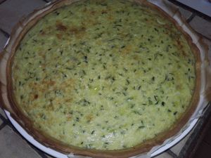 Tarte aux courgettes et au lait de coco