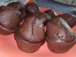 Muffins au chocolat et aux pépites