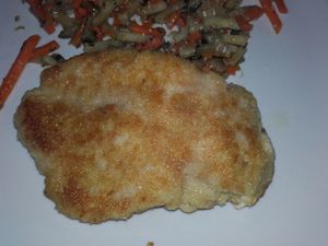 Escalope panée au parmesan