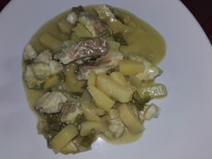 Curry coco de cabillaud