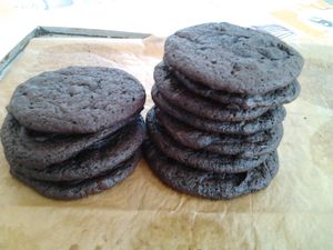Super cookies pâtissiers tout choco