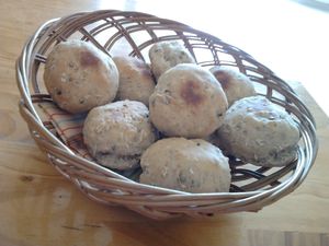Petits pains au chanvre et à l'avoine
