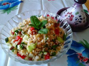 Taboulé de boulgour aux fèves