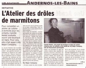 Les Drôles de Marmitons dans la presse !