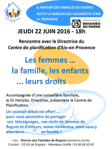 22 juin 2016: Rencontre à la Maison des Familles