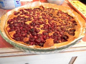 Tarte aux griottes et à l’amande