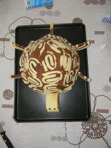 Gateau en forme de tortue