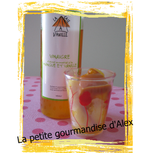 Verrine d'ananas vinaigré