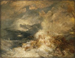 William Turner, a Disaster at Sea, 1835.
