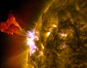 Eruptions solaires importantes