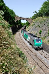 Train à Chanat-la-Moutieyre (Puy-de-Dôme)