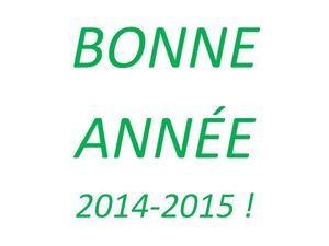 Bonne année ... scolaire !