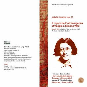 8 e 9 marzo- Letture con Magda Siti e Stefano Vercelli