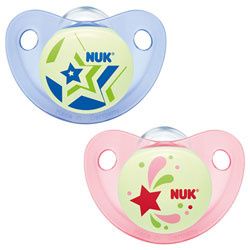 Sucette NUK phosphorescente