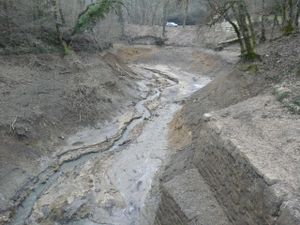 lac bleu vidé