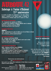 AUBOUE 42 - 73ème anniversaire du sabotage à l'usine d'Auboué