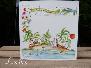 faire-part mariage turquoise, mariage en bord de mer