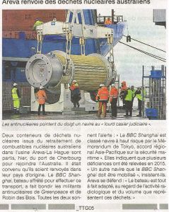 Ouest France 16/10/23015