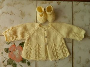 Cardigan et chaussons