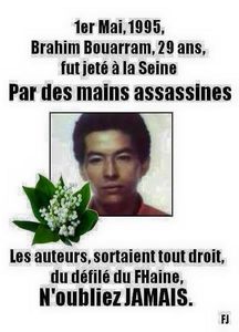 En mémoire de Brahim Bouarram et de toutes les victimes de crimes racistes