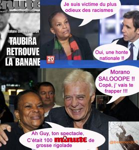 Taubira, médaille d'Or de l'indignation sélective.