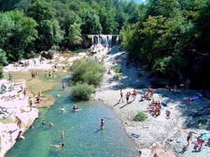 BAIGNADE A LA CASCADE DE LA VIS