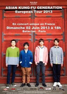 En route pour le concert d'Asian Kung Fu Generation à Paris