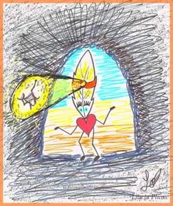 La Grotte par Lily la Plume