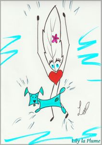 Étirements par Lily la Plume