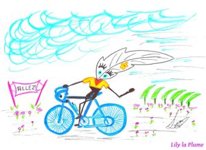 Je bicycle par Lily la Plume