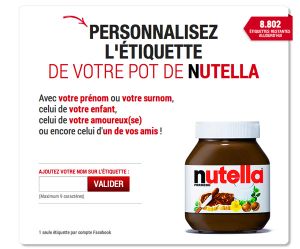 Pot Nutella personnalisé