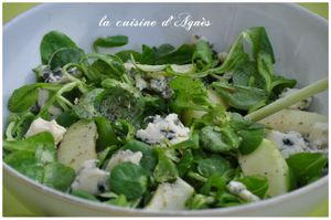 Salade verte et bleue