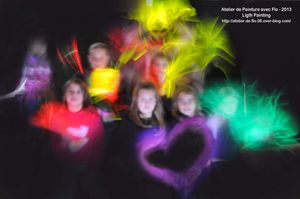 Atelier Light Painting à l'école avec Flo!