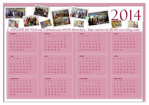 Calendrier 2014 "Atelier de Flo"
