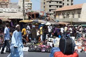 Un marché à Dakar : Petersen