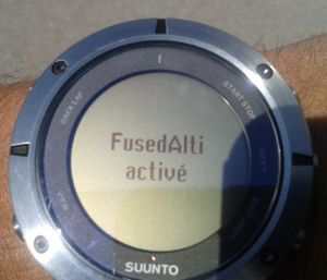 Test : Suunto Ambit 2 Sapphire, initiation à la fonction FusedAlti