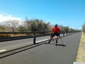 Sortie Ski roue à L' Etang Salé
