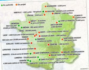 A la veille de l’ouverture du Salon de l’agriculture, la Confédération paysanne rend publique la carte de l’industrialisation de l’agriculture! Une dérive destructrice pour les paysans