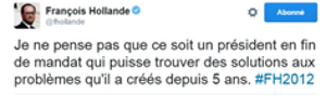 Merci pour ces « tweets », Monsieur le Président !!
