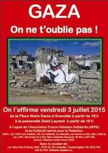 Gaza : on ne t'oublie pas !