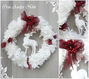 Couronne de Noël récup