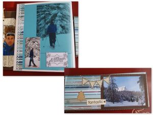 Mini album Hiver destructuré par Lavandine