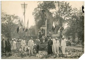 statue de Pavie à Vientiane