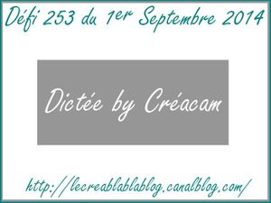 Dictée sur Créablablablog